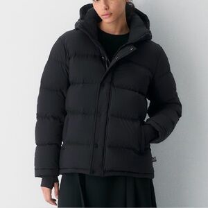 Artizia Black super Puff Jacket with Hood - Women S